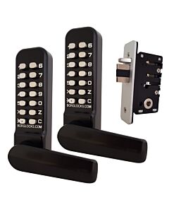 Front, back and the locking mechanism for the BL4442 ECP Marine Grade Double Sided Keypad Lock