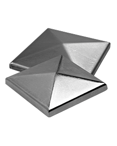 Square caps for posts - Galvanised & Un-Galvanised