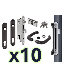 Locinox Fiftylock Insert Lock Set - Black (Bulk Pack x 10)