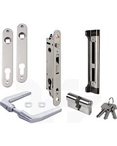 The Locinox Fortylock Insert Lock Kit with aluminium handles