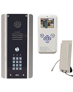 AES D.E.C.T 705 Wireless Video Intercom with Integrated Keypad and Handset