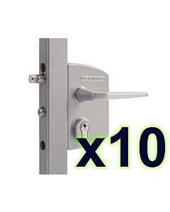 LAKQ U2 Silver 30 - 50 Industrial Gate Lock (10 Pack)