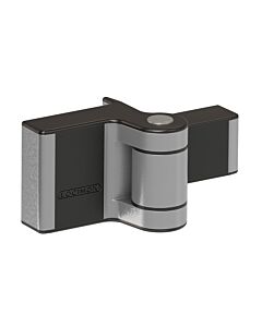 Locinox PUMA Compact 2 Way Hinge - 180° Adjustment, Surface Mounted (front view)