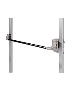 The Locinox Panic Exit Kit Pushbar installed on a steel door frame
