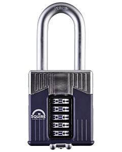 Squire Warrior Combi 65/2.5 - Long Shackle Combination Padlock