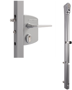 Locinox LAKQ Lock and Drop Bolt for Gate Profiles of 30mm - 50mm