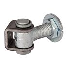 Vandal-Proof one way 90° Hinge with Adjustable Welding Nut (M20)