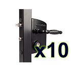 LAKQ U2 Black 30 - 50 Industrial Gate Lock (10 Pack)