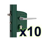LAKQ U2 Green 30 - 50 Industrial Gate Lock (10 Pack)
