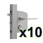 LAKQ U2 Silver 40 - 60 Industrial Gate Lock (10 Pack)