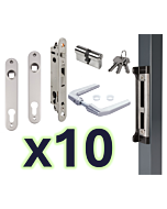 Locinox Fortylock Insert Lock - Zilv (Bulk Pack x 10)